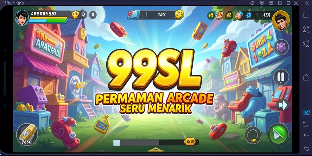 Screenshot gameplay 99SL menampilkan aksi seru saat bermain arcade.