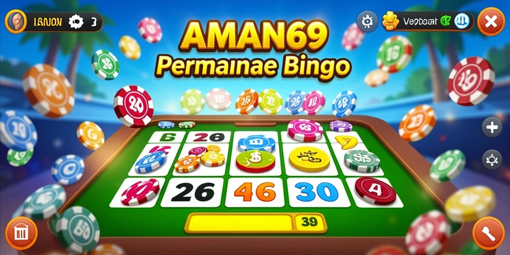 Tampilan gameplay Bingo yang menarik di AMAN69.