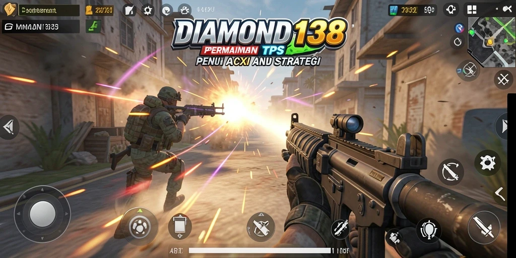 Screenshot gameplay DIAMOND138 dengan aksi seru dalam TPS.
