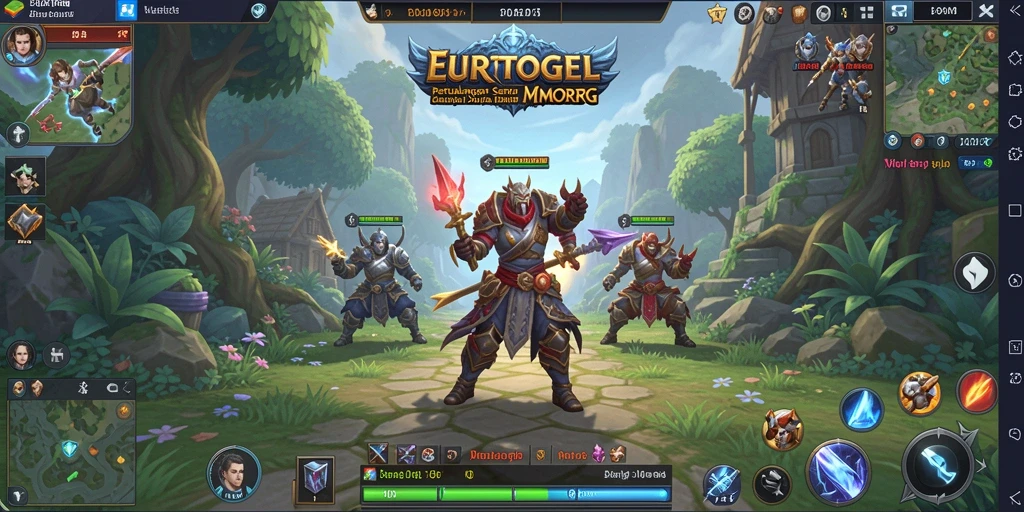 Screenshot gameplay EUROTOGEL yang menampilkan aksi seru dalam MMORPG.