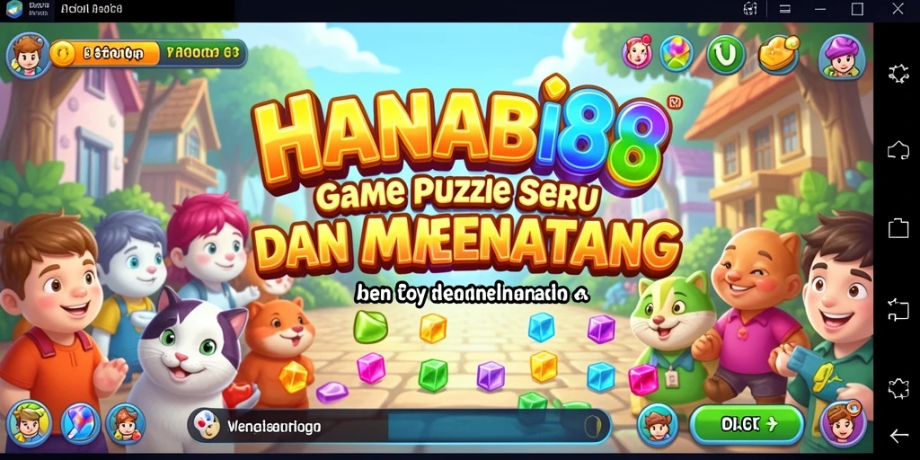 Tampilan gameplay HANABI88 yang penuh warna dan menantang.