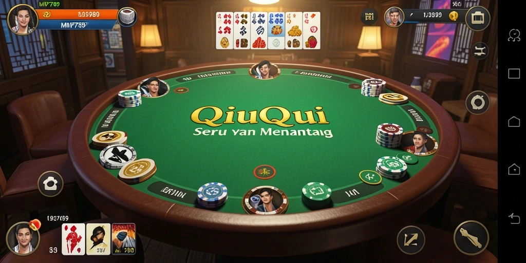 Screenshot gameplay QiuQiu dalam MVP789 yang seru.