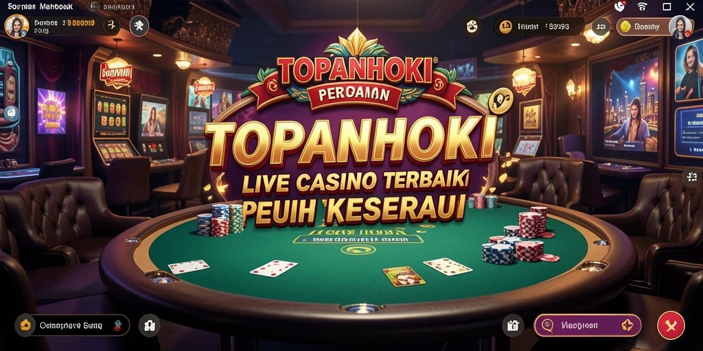 Screenshot menunjukkan gameplay seru dari aplikasi Live Casino TOPANHOKI.